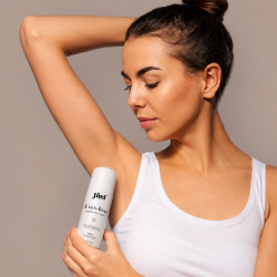 Apply a generous amount to clean, dry underarms.