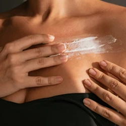 Apply adequate cream. 