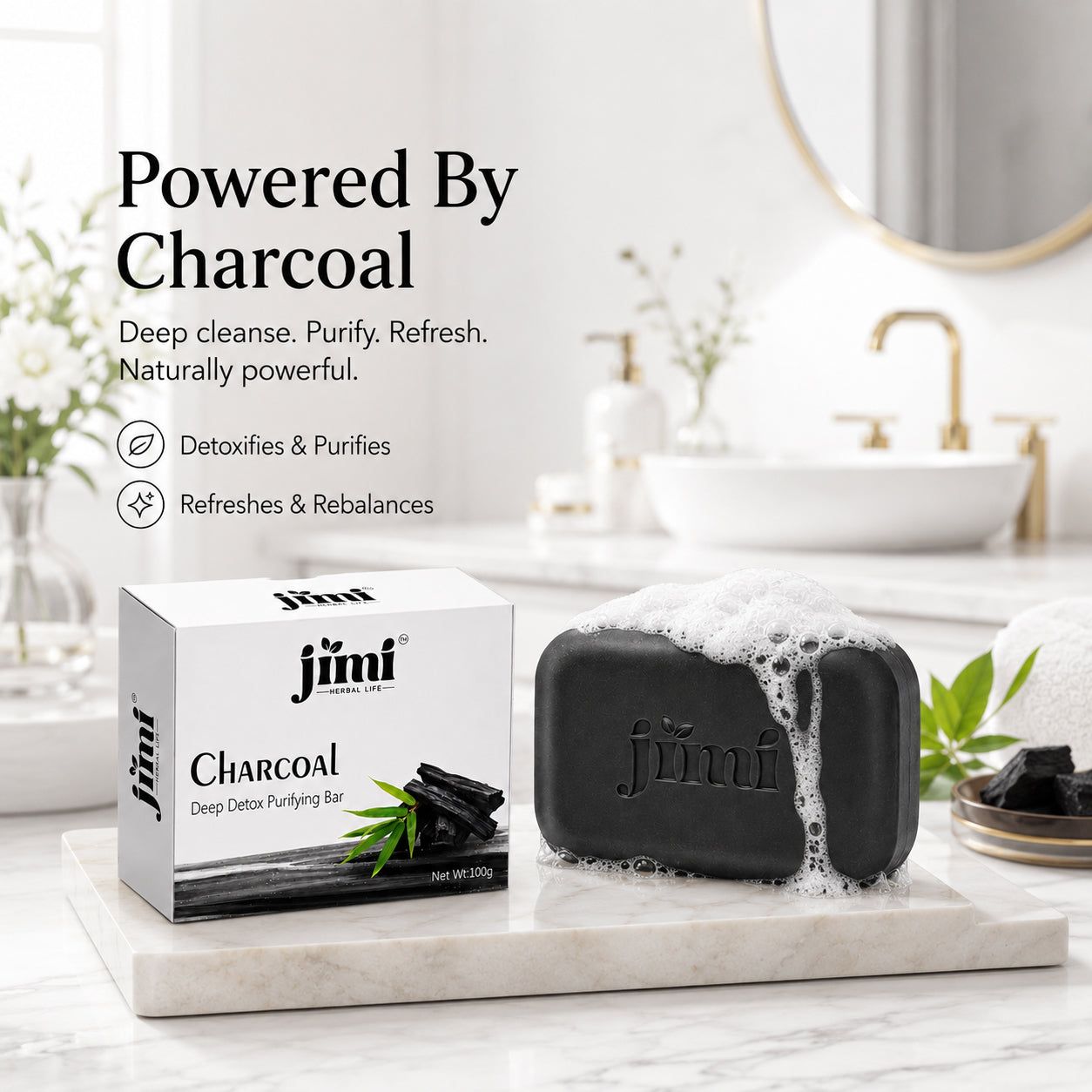 JIMI Pure-Charcoal Detox soap