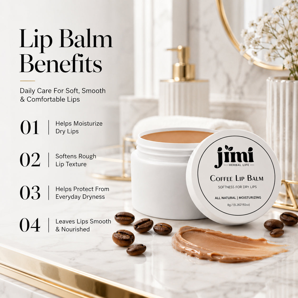JIMI Lip-Lush Herbal Lip Balm