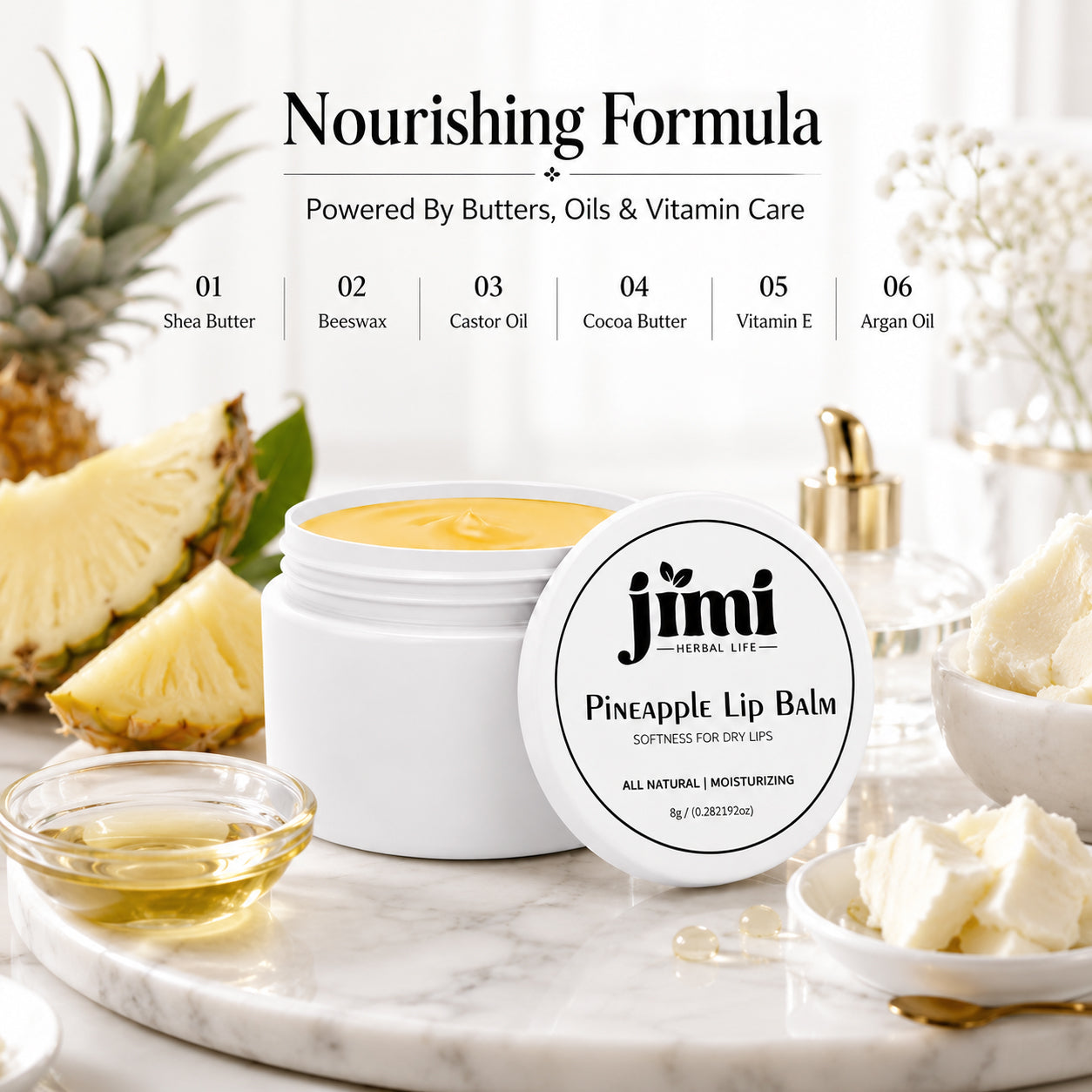JIMI Lip-Lush Herbal Lip Balm