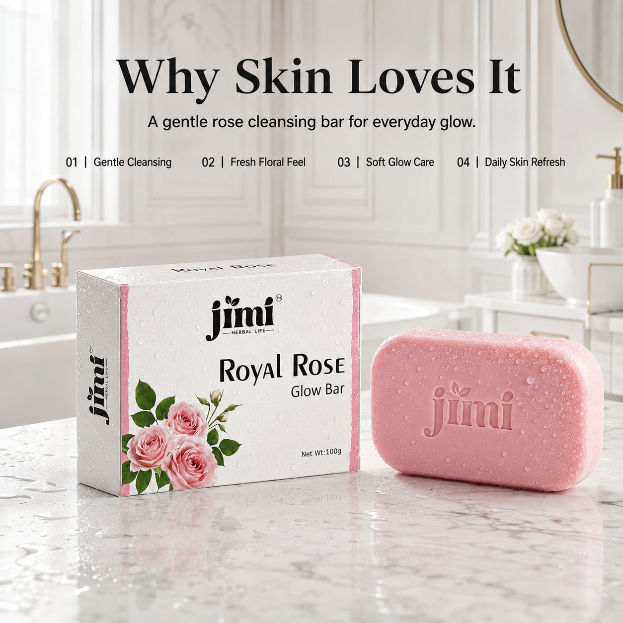 JIMI Royal Rose Glow Bar
